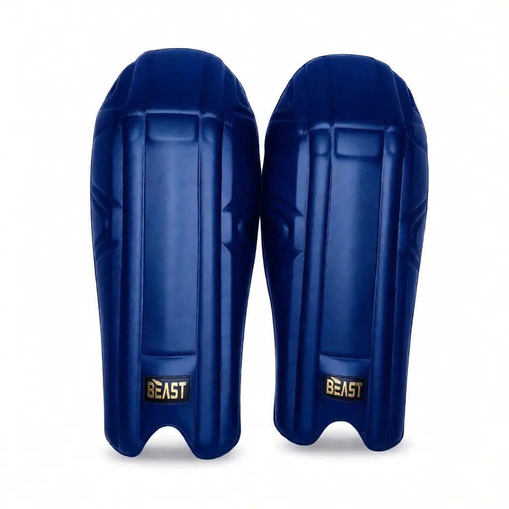 beast blue color wicketkeeping pads